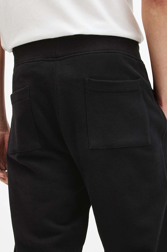 AllSaints spodnie dresowe męskie bawełniane RAVEN SWEATPANT czarny M031TA