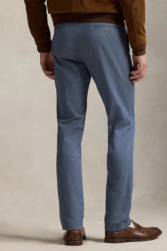 Oblečenie Polo Ralph Lauren nohavice slim fit pánske s bavlnou Slim Fit HDN Pant 710856719 modrá