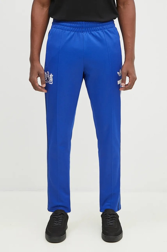 Спортивные штаны adidas Originals Manchester United GB Track Pant трикотаж голубой IV7538
