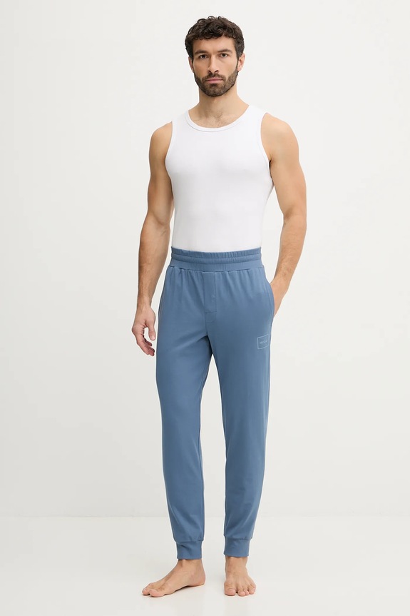 Nohavice HUGO Laze Pants CW 50525246 modrá SS26