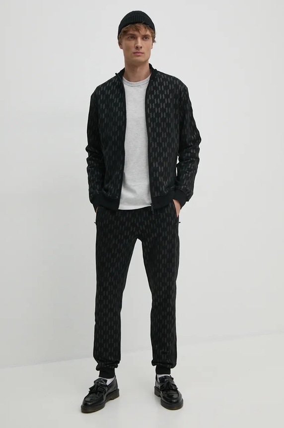 Bavlněné tepláky Karl Lagerfeld 544950.705077 černá AW24