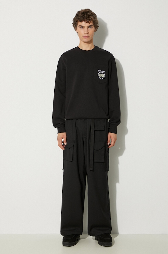 Брюки с примесью шерсти Y-3 Refined Wool Cargo Pants IW7453 чёрный AW24
