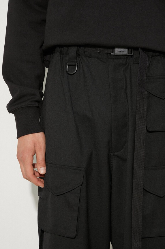 Брюки с примесью шерсти Y-3 Refined Wool Cargo Pants IW7453 чёрный