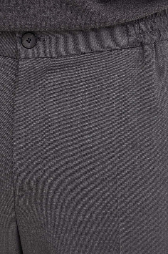 HUGO pantaloni din lana gri 50524937