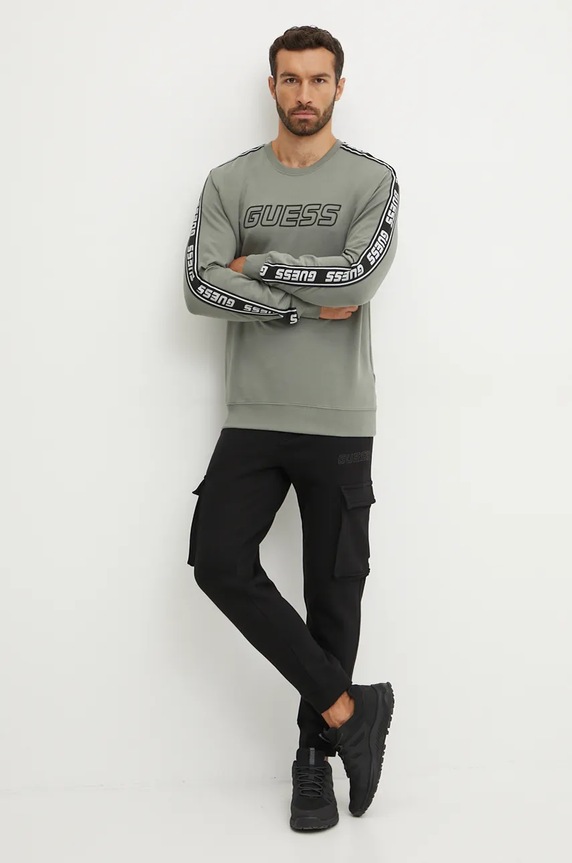 Guess pantaloni de trening ALDWIN Z4YB08.K9V31 negru SS26
