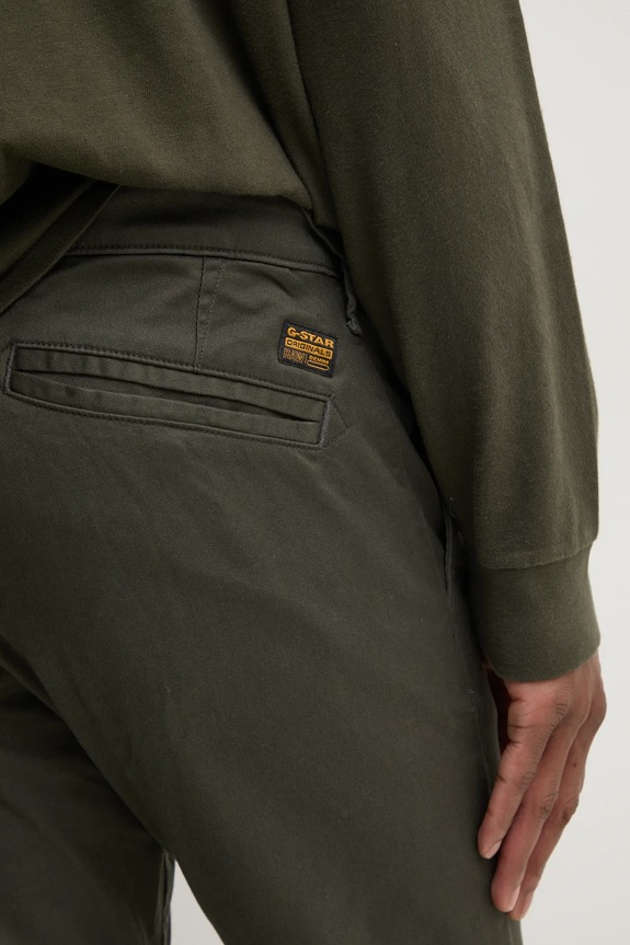Nohavice G-Star Skinny Chino 3.0 zelená D25179.C105