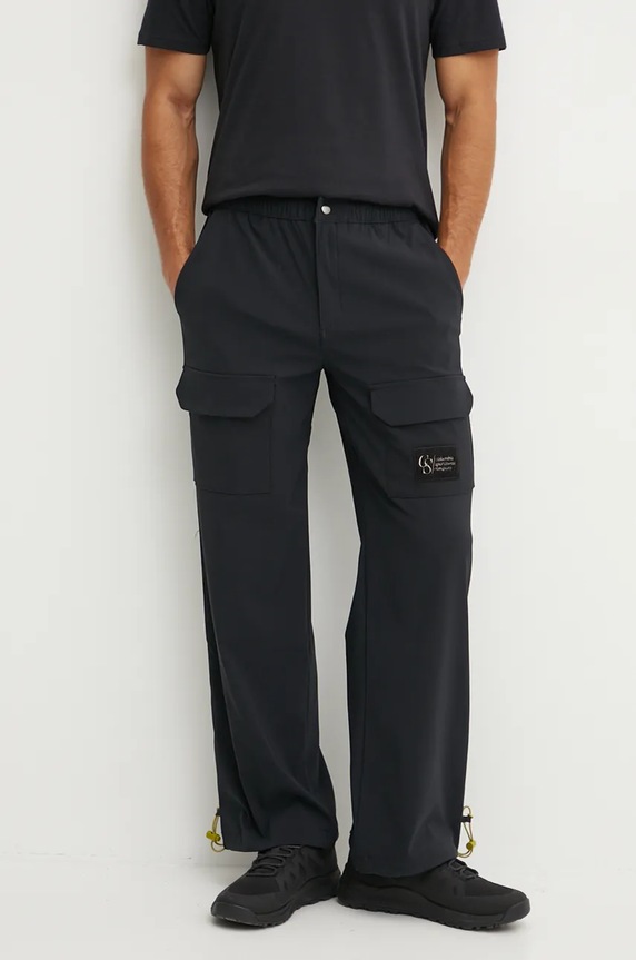 Turistické nohavice Columbia Wallowa Softshell látka čierna 2090841