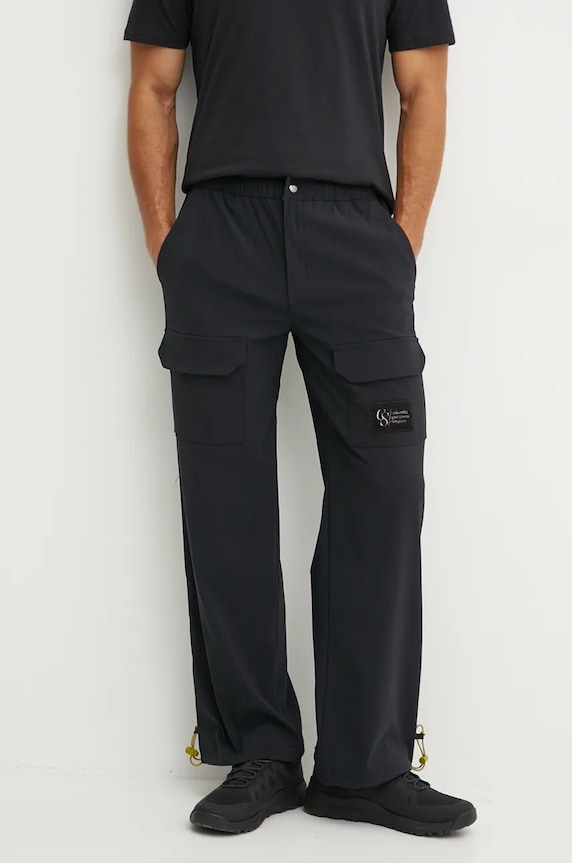 Turistické nohavice Columbia Wallowa Softshell látka čierna 2090841