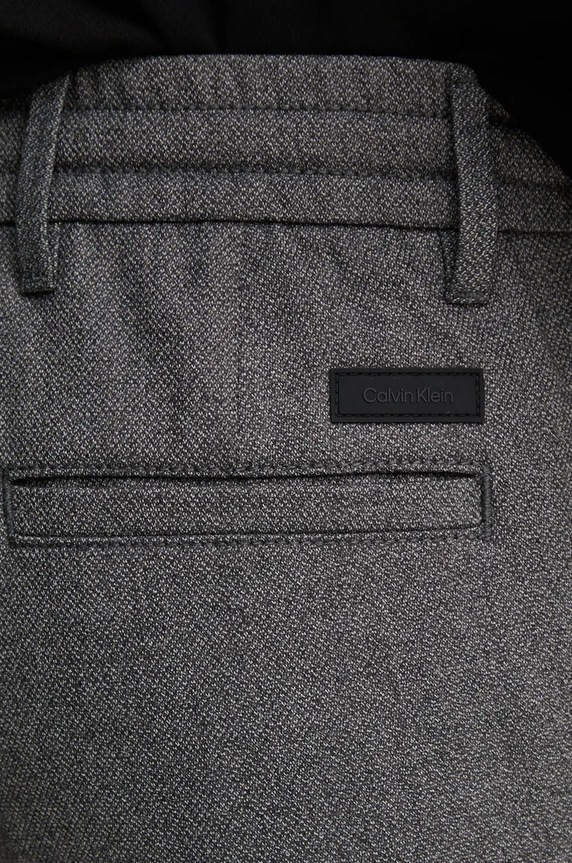 Odzież Calvin Klein spodnie z domieszką wełny K10K113421 szary