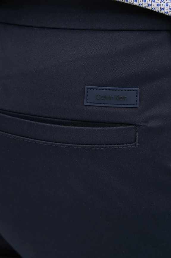 Nohavice Calvin Klein tmavomodrá K10K113429
