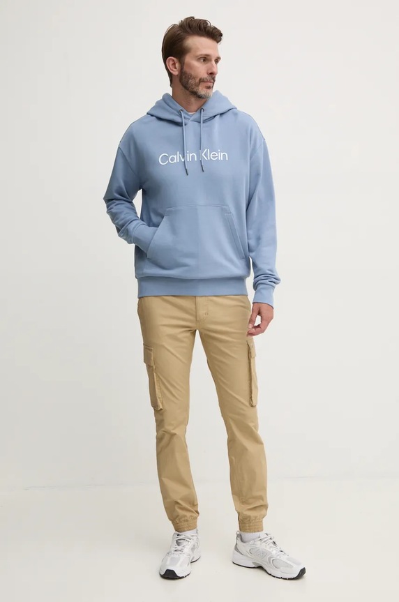 Nohavice Calvin Klein Jeans J30J326438 béžová SS25