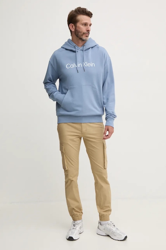 Nohavice Calvin Klein Jeans J30J326438 béžová SS25