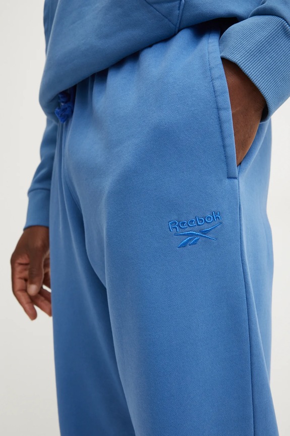 Спортен панталон Reebok Identity Washed син 100205488