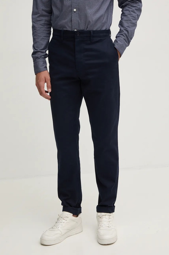 Tommy Hilfiger nadrág elasztánnal sötétkék MW0MW36708
