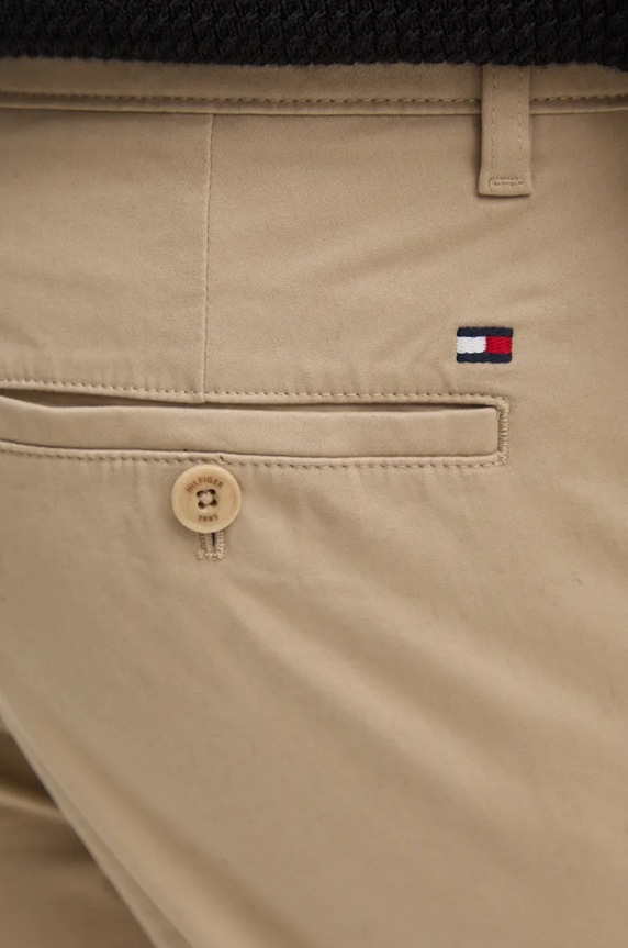 Hlače Tommy Hilfiger bež MW0MW36708