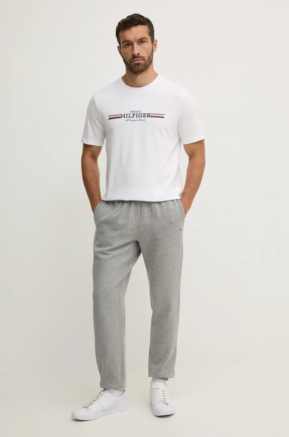 Παντελόνι φόρμας Tommy Hilfiger MW0MW37231 γκρί SS26