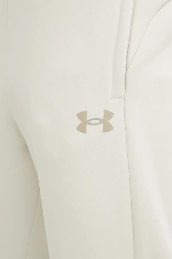 Under Armour spodnie dresowe Armour Fleece Pro beżowy 1386586