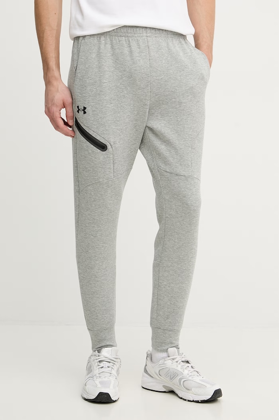 Under Armour παντελόνι επίσημο ανδρικό Unstoppable Fleece γκρί 1389353