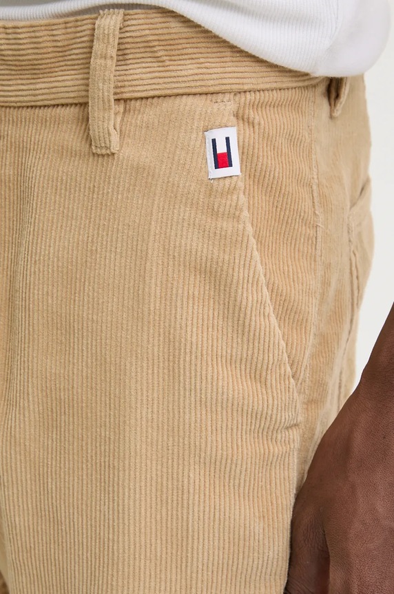 Tommy Jeans spodnie sztruksowe beżowy DM0DM20450