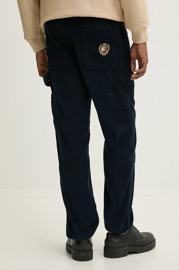 Odzież Tommy Jeans spodnie sztruksowe DM0DM20454 granatowy