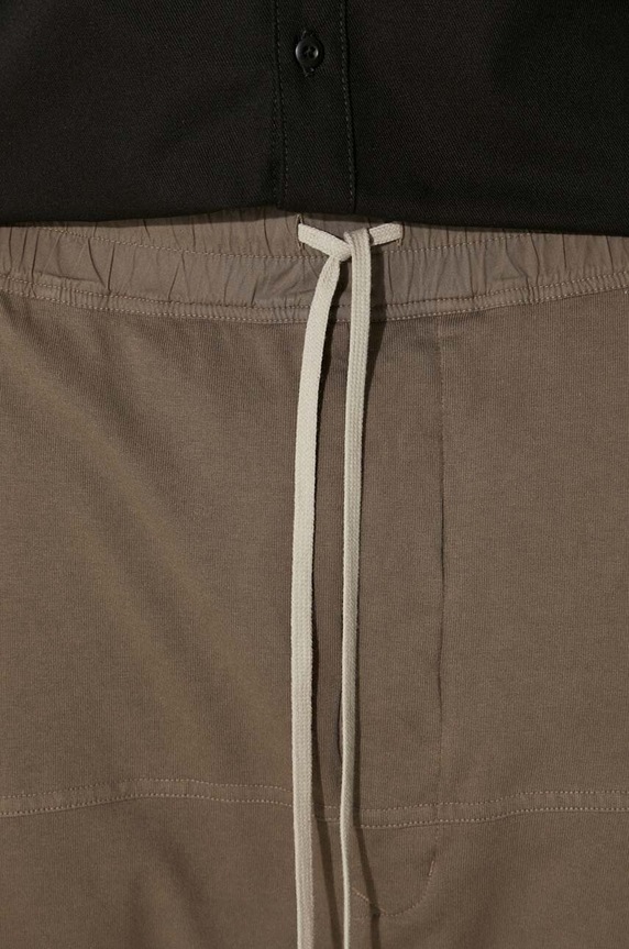Rick Owens cotton joggers Prisoner Drawstring DU02D2395.RIG gray