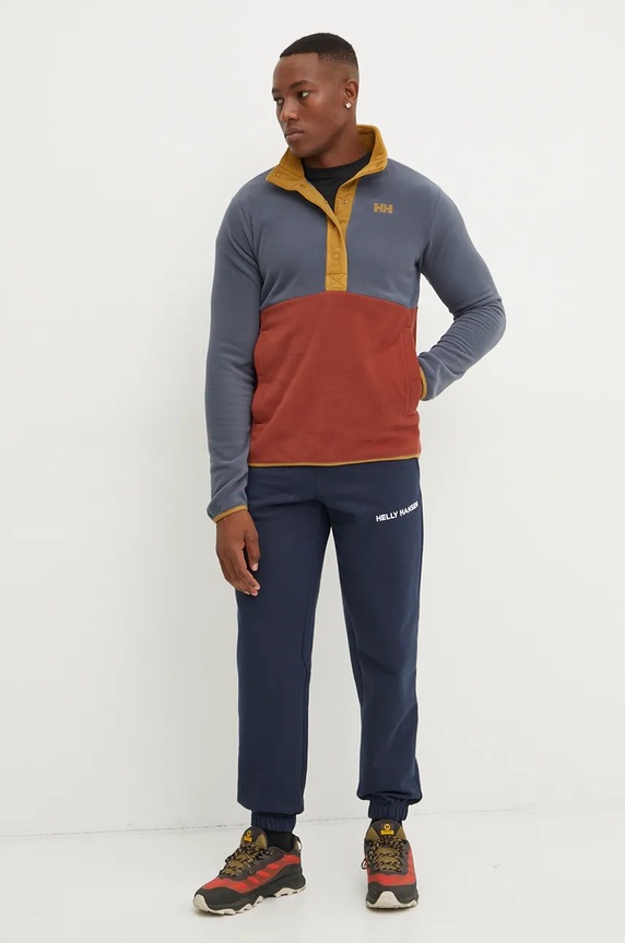 Tepláky Helly Hansen Cotton Fleece 54163 námořnická modř AW24