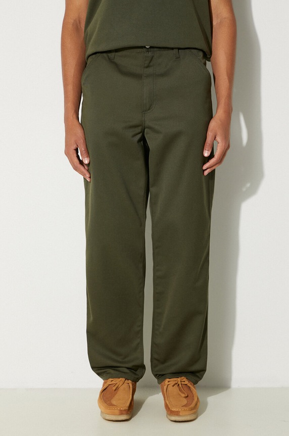 Carhartt WIP trousers Simple Pant fabric green I020075.66602
