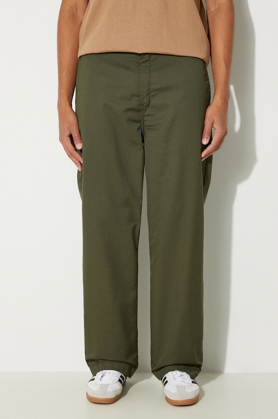Штани Carhartt WIP Craft Pant тканина зелений I027965.66602