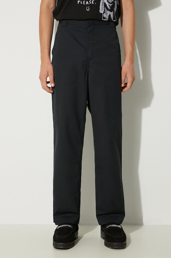 Carhartt WIP pantaloni Craft Pant dritto blu navy I027965.8902