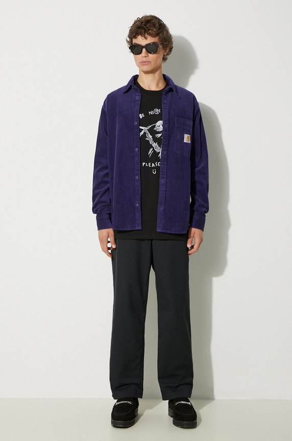 Carhartt WIP pantaloni Craft Pant I027965.8902 blu navy AW24