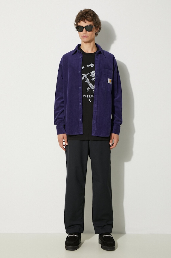 Carhartt WIP pantaloni Craft Pant I027965.8902 blu navy AW24