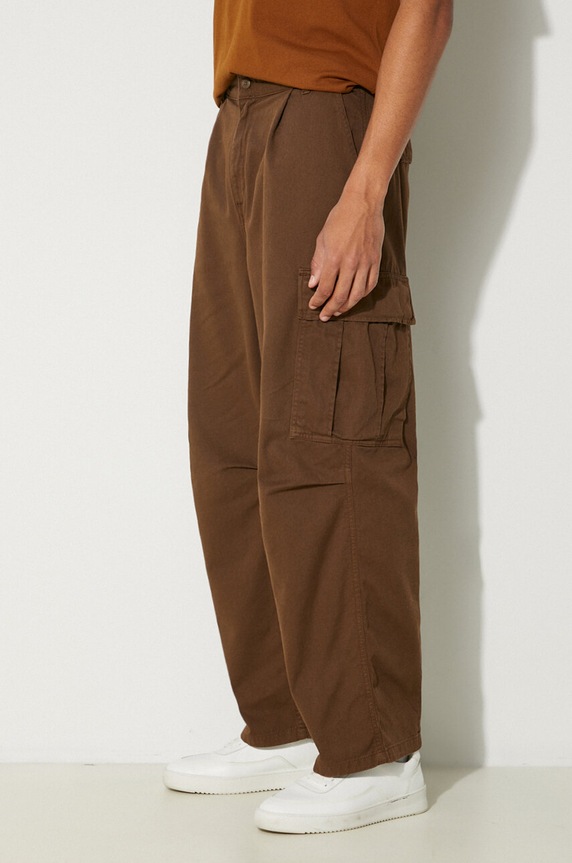 Carhartt WIP cotton trousers Cole Cargo Pant brown I031218.2YGD
