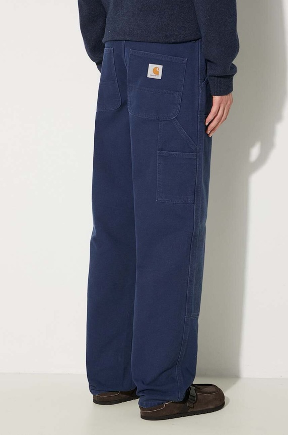 Clothing Carhartt WIP cotton trousers Double Knee Pant I031501.29L3K navy