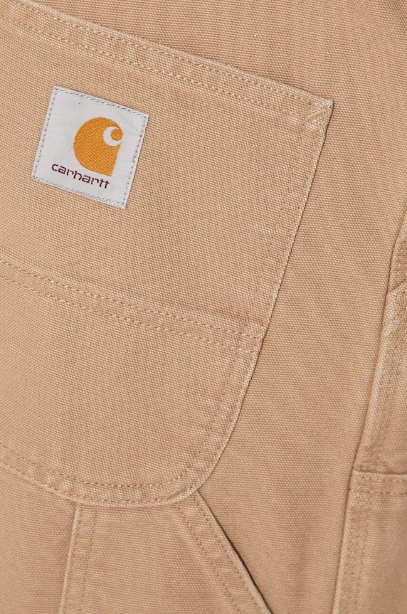 Carhartt WIP spodnie bawełniane Double Knee Pant I031501.2FS3K beżowy