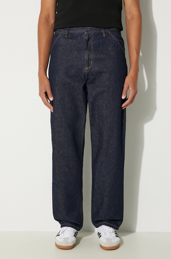 Carhartt WIP jeansy Single Knee Pant granatowy I032024.0102