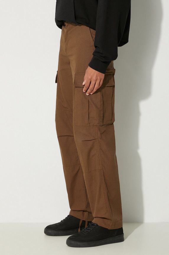 Carhartt WIP cotton trousers Regular Cargo Pant brown I032467.2Y02
