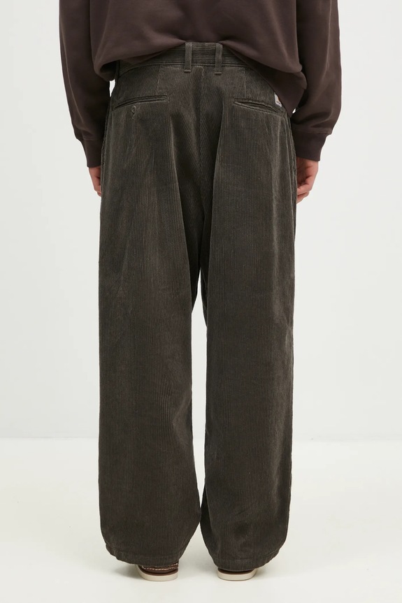 Clothing Carhartt WIP corduroy trousers Evan Pant I033757.96402 gray
