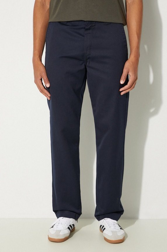 Carhartt WIP pantaloni Master Pant dritto blu navy I034233.1C02