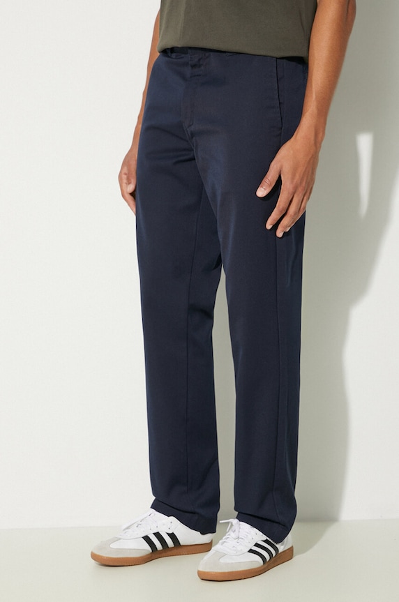 Carhartt WIP pantaloni Master Pant blu navy I034233.1C02