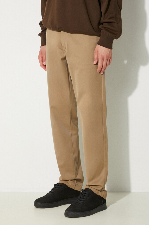 Carhartt WIP trousers Master Pant beige I034233.8Y02