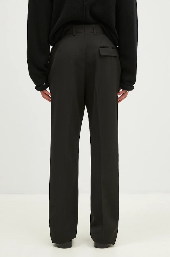 Clothing Martine Rose wool trousers Tailored Relaxed Fit Trouser 303WT05006 black