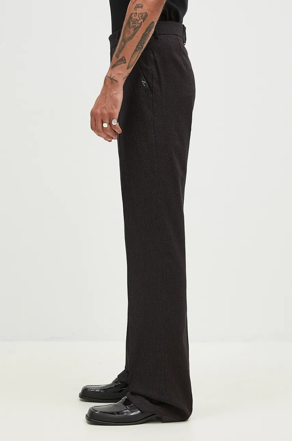 Martine Rose wool blend trousers Tailored Relaxed Fit Trouser 303WT06007 black AW24