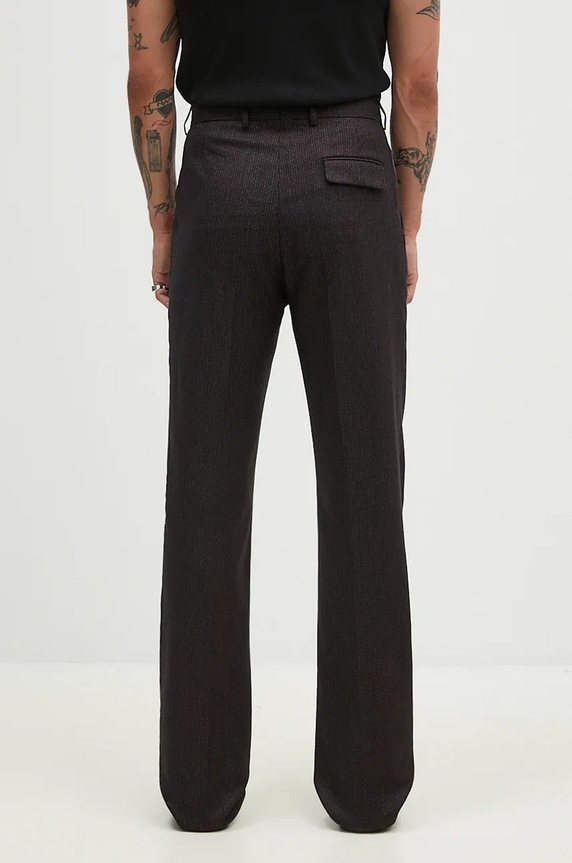 Clothing Martine Rose wool blend trousers Tailored Relaxed Fit Trouser 303WT06007 black