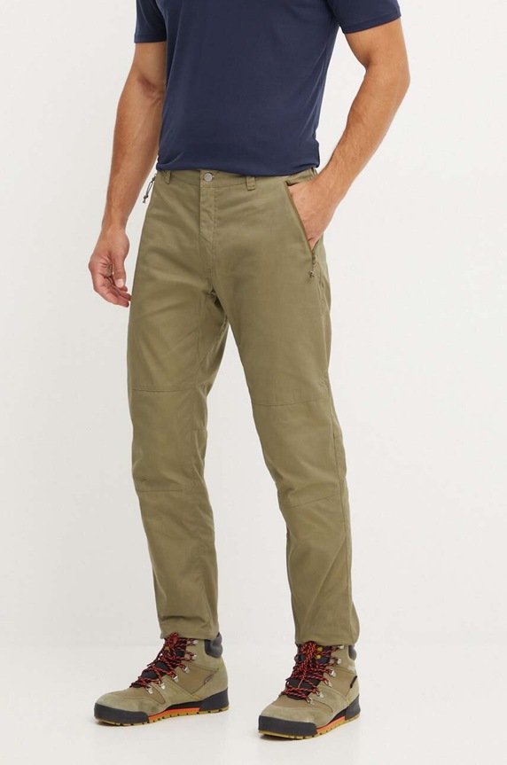 Outdoorové kalhoty Fjallraven Vardag látka zelená F86666.620