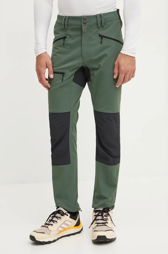 Haglöfs spodnie outdoorowe Mid Slim tkanina zielony 605212