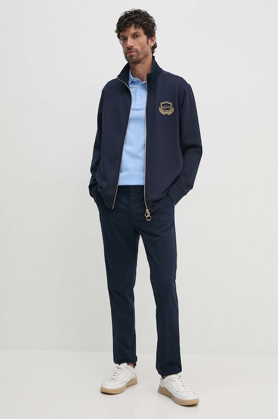 Hackett London spodnie HM212487R granatowy AA00