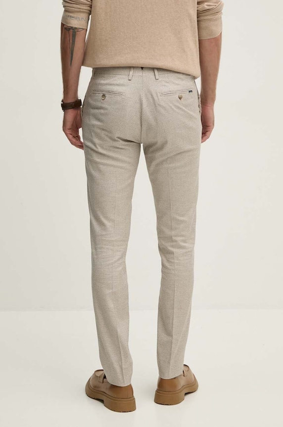 Odzież Hackett London spodnie HM212626R beżowy