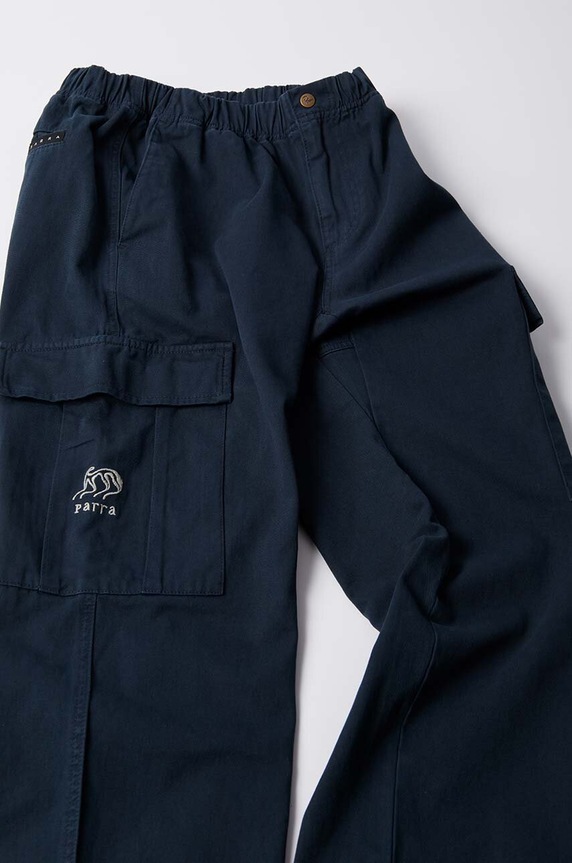 Clothing by Parra cotton trousers Alien Pants 52150 navy