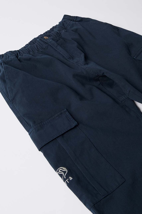 by Parra cotton trousers Alien Pants navy 52150