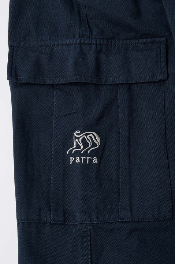 by Parra cotton trousers Alien Pants 52150 navy